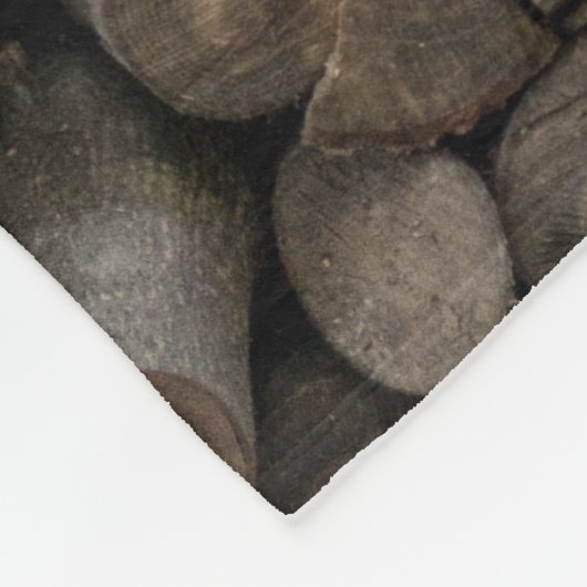 Brandholzstapel Fleecedecke (Ecke)