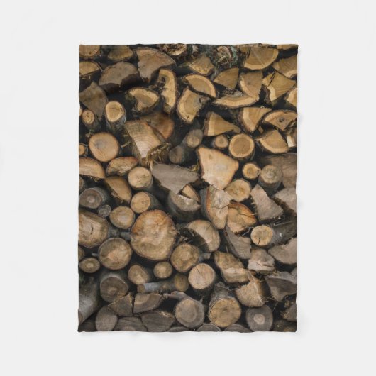 Brandholzstapel Fleecedecke (Vorderseite)