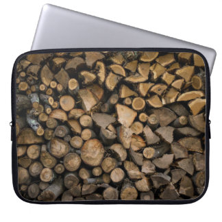 Brandholzstapel Laptopschutzhülle