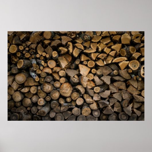 Brandholzstapel Poster (Vorne)