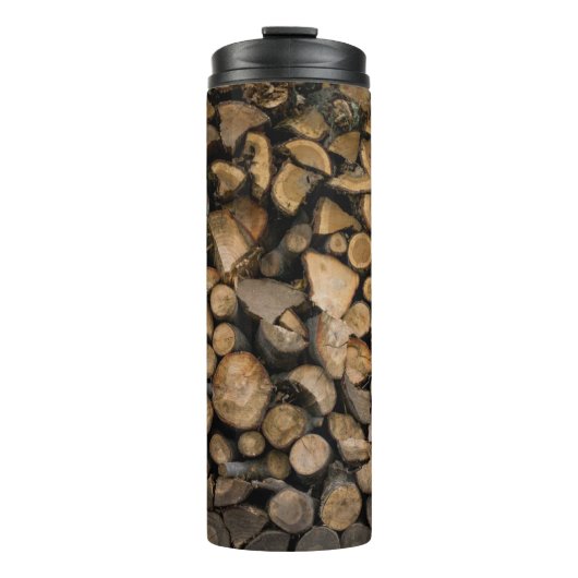Brandholzstapel Thermosbecher (Vorderseite)