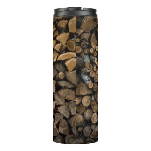 Brandholzstapel Thermosbecher (Rückseite)