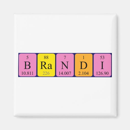 Brandi-Periodenmagnet Magnet (Vorne)