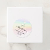 *~* Branding Business Rainbow Herzlichen Dank Geschenkanhänger (Beispiel)