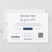 Branding Coupon Card Small Business Shop Vielen Da Einladung (Rückseite)