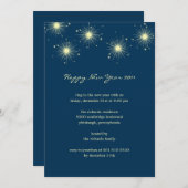 Branding Feuerwerke Neujahr Party lädt ein Einladung (Vorne/Hinten)