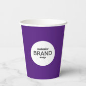 Branding für Firmenlogo Minimalistisch Moderne Lil Pappbecher (Rückseite)