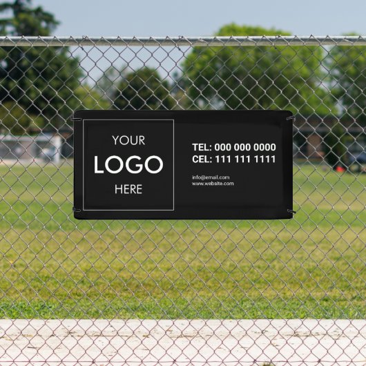 Branding für Firmenlogo - Schwarzes Banner (InSitu)