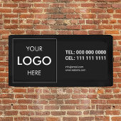 Branding für Firmenlogo - Schwarzes Banner
