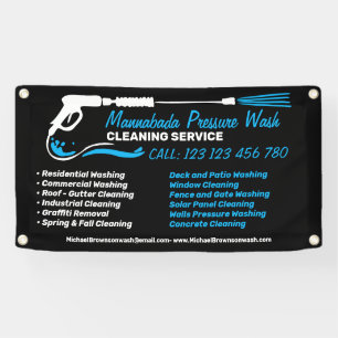 Branding für ihn Druckwaschen Power Reinigung Banner