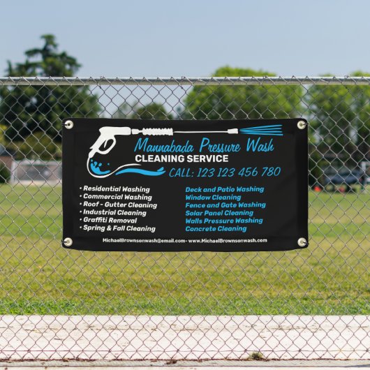 Branding für ihn Druckwaschen Power Reinigung Banner (Insitu)