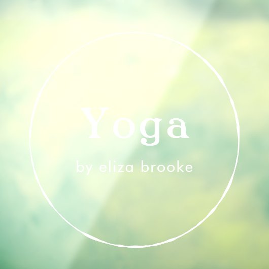 Branding für Minimalistische Circle Business Name Fensteraufkleber (Blatt 3)