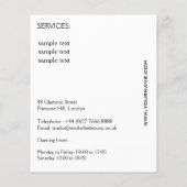 Branding für Wasserfarben Flyer (Hinten)