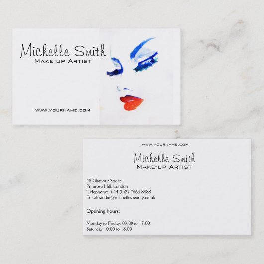 Branding für Wasserfarben Visitenkarte (Vorne/Hinten)