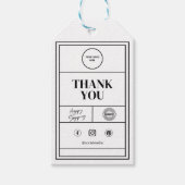 Branding individuell gestaltbare Logos Vielen Dank Geschenkanhänger (Vorderseite)