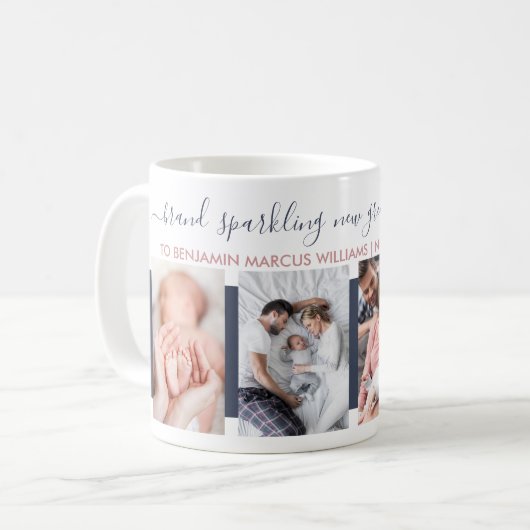 Branding New Great Oma 4 Foto Custom Kaffeetasse (Vorderseite Links)