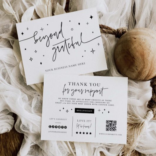 Branding Small Business Shop Vielen Dank Coupon Ca Einladung