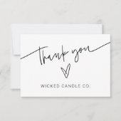 Branding Vielen Dank für die Verpackungskarte für  (Vorderseite)