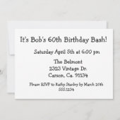 Branding Vintage Klassische Autovermietung Geburts Einladung (Rückseite)