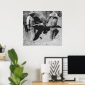 Branding von Pferden mit der Pitchfork-Marke Poster (Heimbüro)