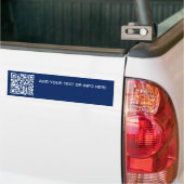 Branding von QR-Code für Unternehmen mit Blue Text Autoaufkleber (Auf Lkw)