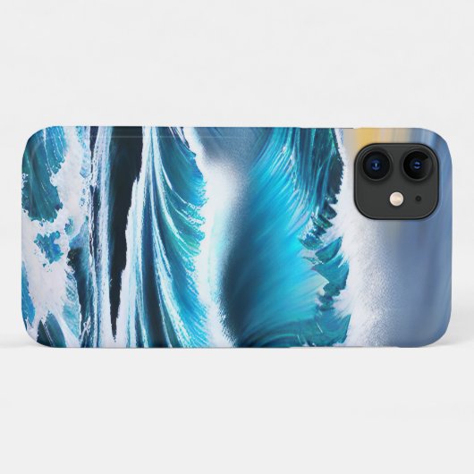 Branding Waves iPhone Case (Rückseite (Horizontal))
