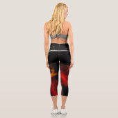 Brandkappen, Hochwaisted-Capris Capri Leggings (Rückseite)