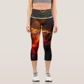 Brandkappen, Hochwaisted-Capris Capri Leggings (Vorderseite)