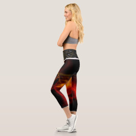 Brandkappen, Hochwaisted-Capris Capri Leggings