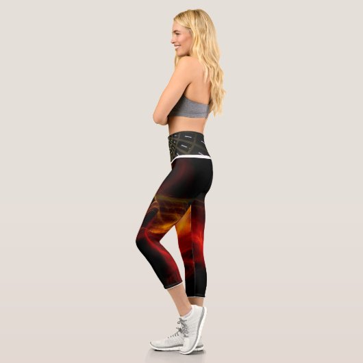 Brandkappen, Hochwaisted-Capris Capri Leggings (Links)