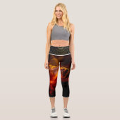 Brandkappen, Hochwaisted-Capris Capri Leggings (Vorderseite)