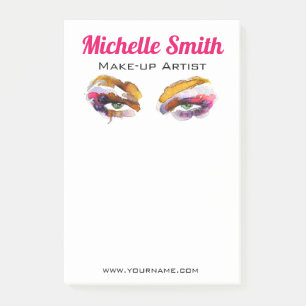 Brandmarkierung in Aquarellfarbe Post-it Klebezettel