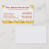 Brandmeldeanlagereparatur-Löscherkarte Visitenkarte (Vorne/Hinten)