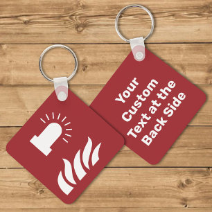 Brandmelder-Lichtsicherheitszeichen Schlüsselanhänger