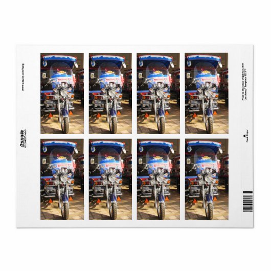 Brandneu Tuk Tuk Tuk .. Udon Thani, Isaan, Thailan (Vorne)