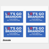 Brandon 2024 für Ihren eigenen Lebenslauf Rechteckiger Aufkleber (Blatt)