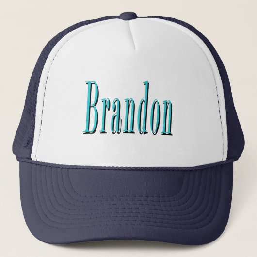 Brandon, Blue Logo, Truckerkappe (Vorderseite)