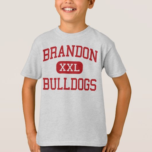 Brandon - Bulldoggen - Mitte - Brandon Mississippi T-Shirt (Vorderseite)