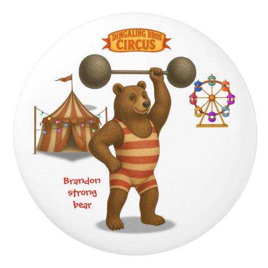 Brandon, circus strong-bear keramikknauf (Vorderseite)
