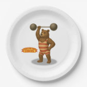 Brandon, circus strong-bear pappteller (Vorderseite)