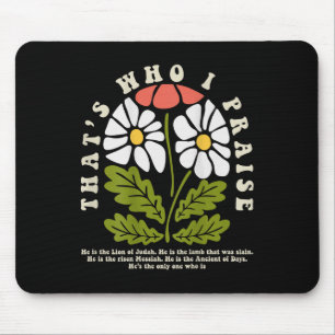Brandon, das ist, wen ich lobe Jesus Christlicher Mousepad