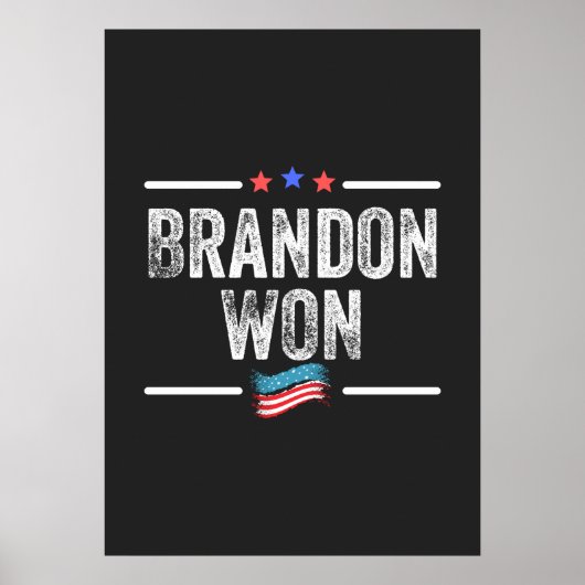 Brandon gewann, Brandon gewann komisch, Brandon ha Poster (Vorne)