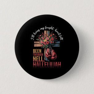 Brandon Hard kämpfte Hallelujah Lob Jesus Christus Button