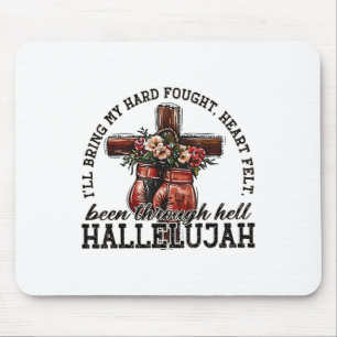Brandon Hard kämpfte Hallelujah Lob Jesus Christus Mousepad