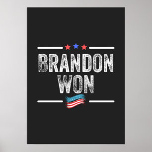 brandon hat gewonnen, brandon hat gewonnen lustig, poster