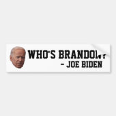 BRANDON? JOE BIDEN AUTOAUFKLEBERS AUTOAUFKLEBER (Vorne)