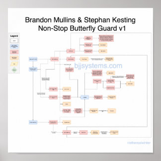 Brandon Mullins - Flussdiagramm der Schmetterlings Poster