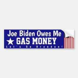 Brandon Owes Me Gas    MoneyBumper Sticker Autoaufkleber