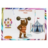 Brandon, Zirkus-Starkbär Große Geschenktüte (Rückseite)