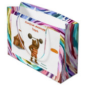 Brandon, Zirkus-Starkbär Große Geschenktüte (Rückseite Schrägansicht)